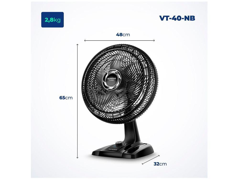 Ventilador de Mesa Mondial Turbo VT-40-NB - 15
