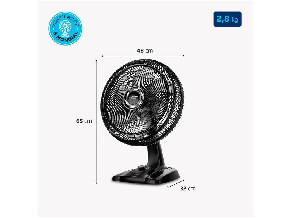 Ventilador de Mesa Mondial Turbo VT-40-NB - 17