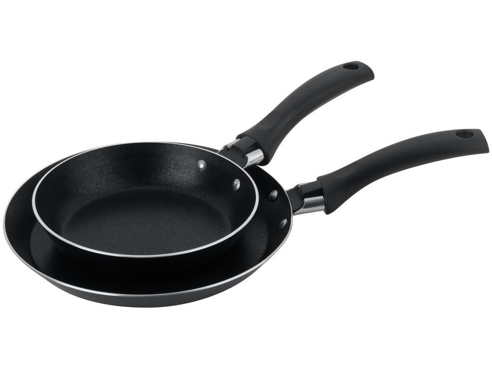 Conjunto de Frigideiras Antiaderente Multiflon Gourmet Preto 2 Peças - 1