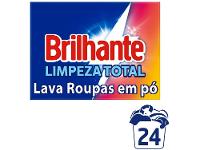 Sabão em Pó Brilhante Limpeza Total 1,6kg - 2