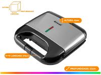 Sanduicheira Amvox AMS 500 Preta 750W - 9