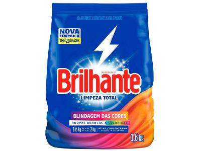 Sabão em Pó Brilhante Limpeza Total Blindagem das Cores 1,6kg