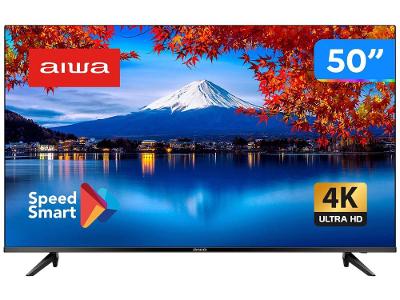 Smart TV 50” 4K D-LED Aiwa IPS Wi-Fi Bluetooth