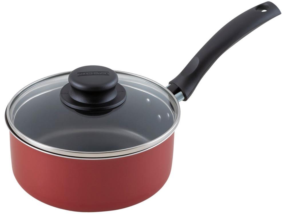 Jogo de Panelas Tramontina Antiaderente de Alumínio Vermelho 4 Peças Turim - 4