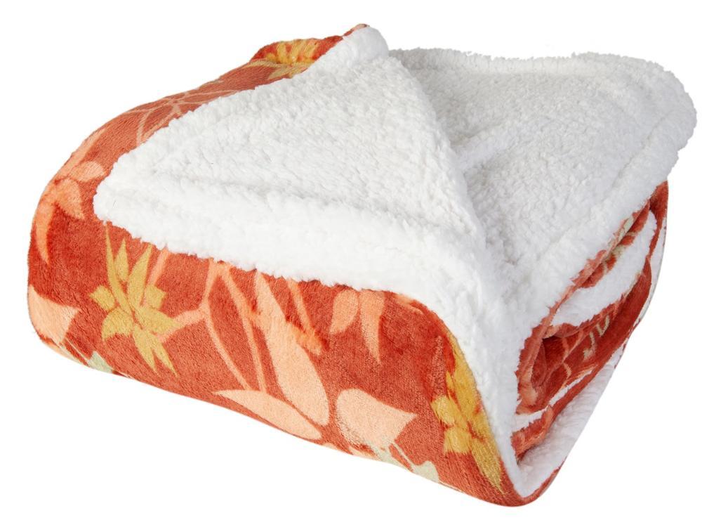 Cobertor Casal Jolitex Poliéster Sherpa Malva - 1