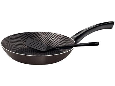 Frigideira Antiaderente Tramontina de Alumínio Paris Chumbo 28cm com Espátula