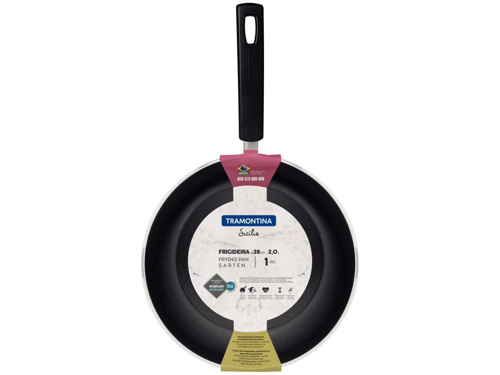 Frigideira Antiaderente de Alumínio Sicília Vermelha 28cm - 5