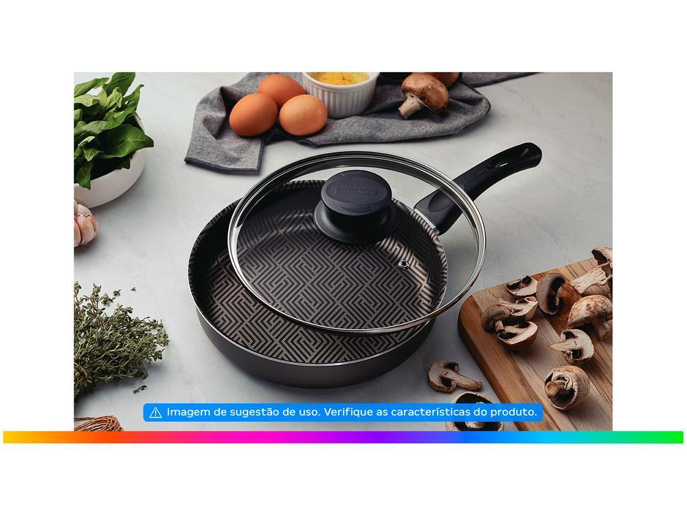 Frigideira Antiaderente Tramontina de Alumínio Paris Chumbo 24cm - 2