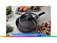 Frigideira Antiaderente Tramontina de Alumínio Paris Chumbo 24cm - 2