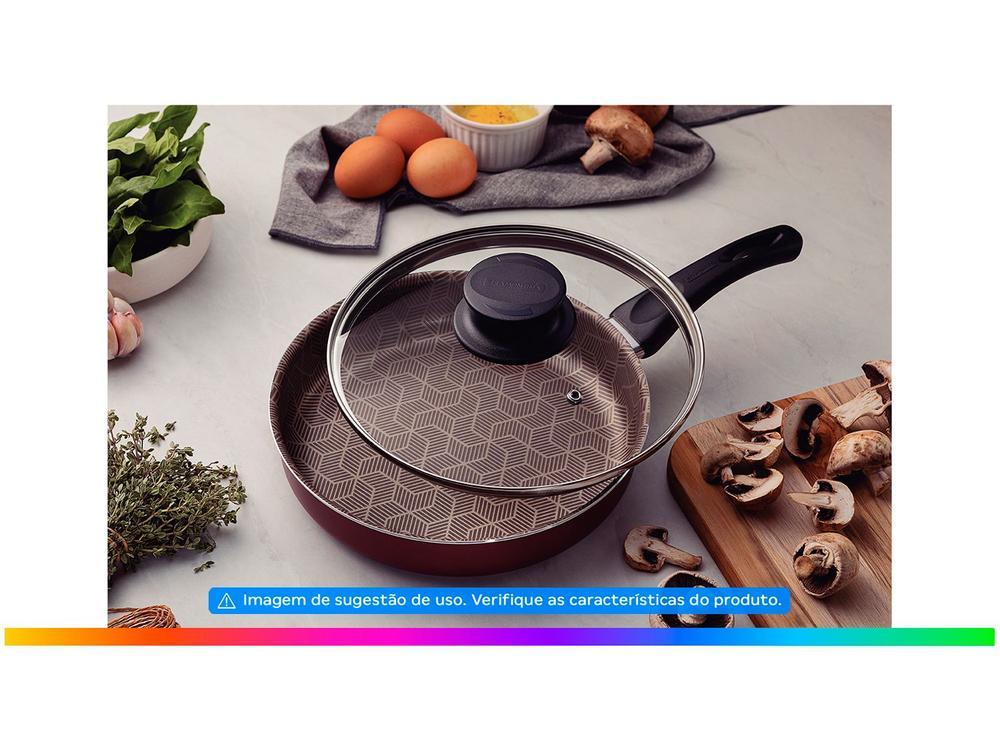 Frigideira Antiaderente Tramontina de Alumínio Paris Vermelha 24cm - 2