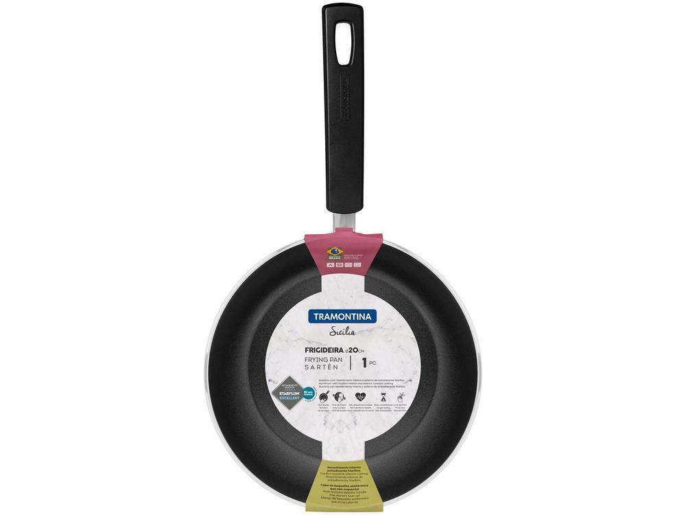 Frigideira Antiaderente Tramontina de Alumínio Sicília Vermelha 20cm - 5