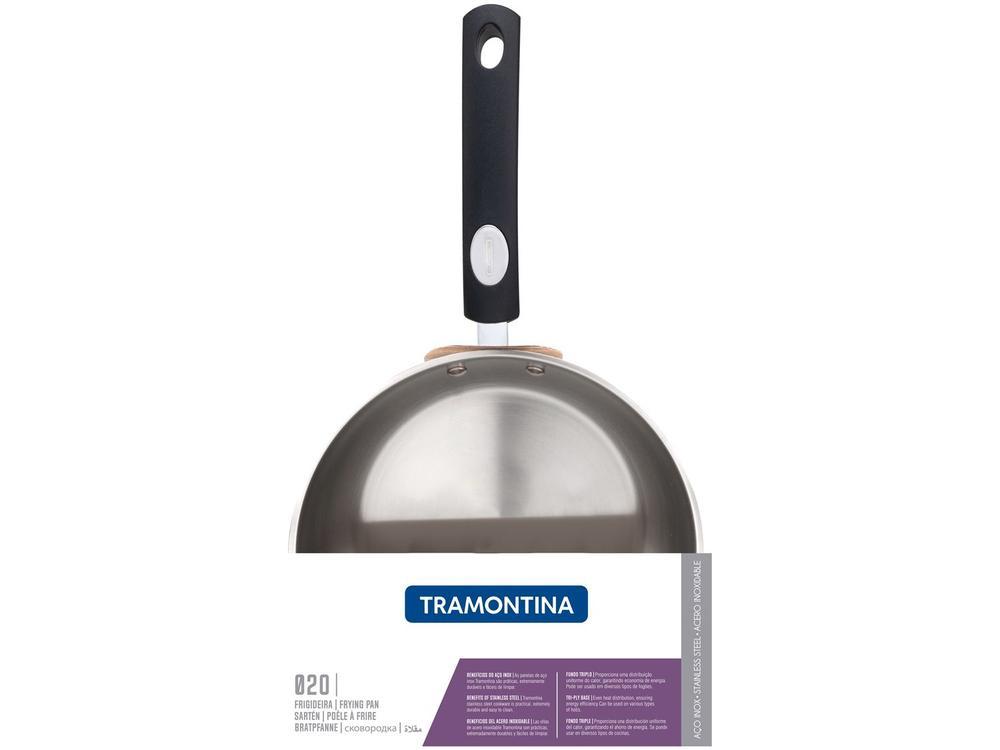 Frigideira Tramontina Inox Solar Silicone 20cm - 5