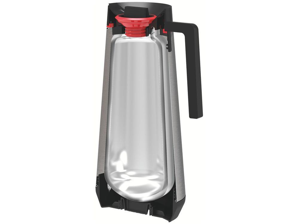 Bule Térmico de Aço Inox Preto com Tampa 750ml Tramontina Exata - 4