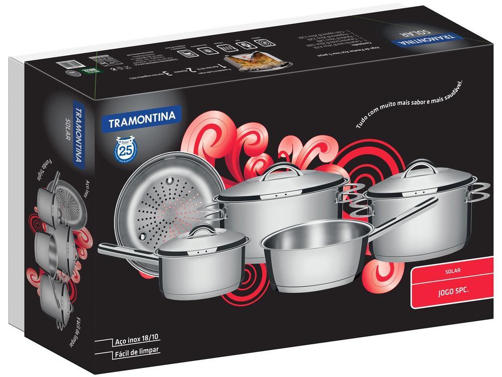Jogo de Panelas Tramontina Solar 65510/560 Inox - 4