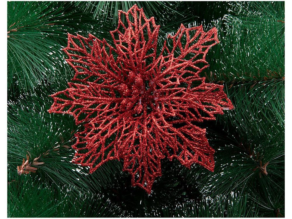 Kit 2 Enfeites para Árvore de Natal Flor - 2