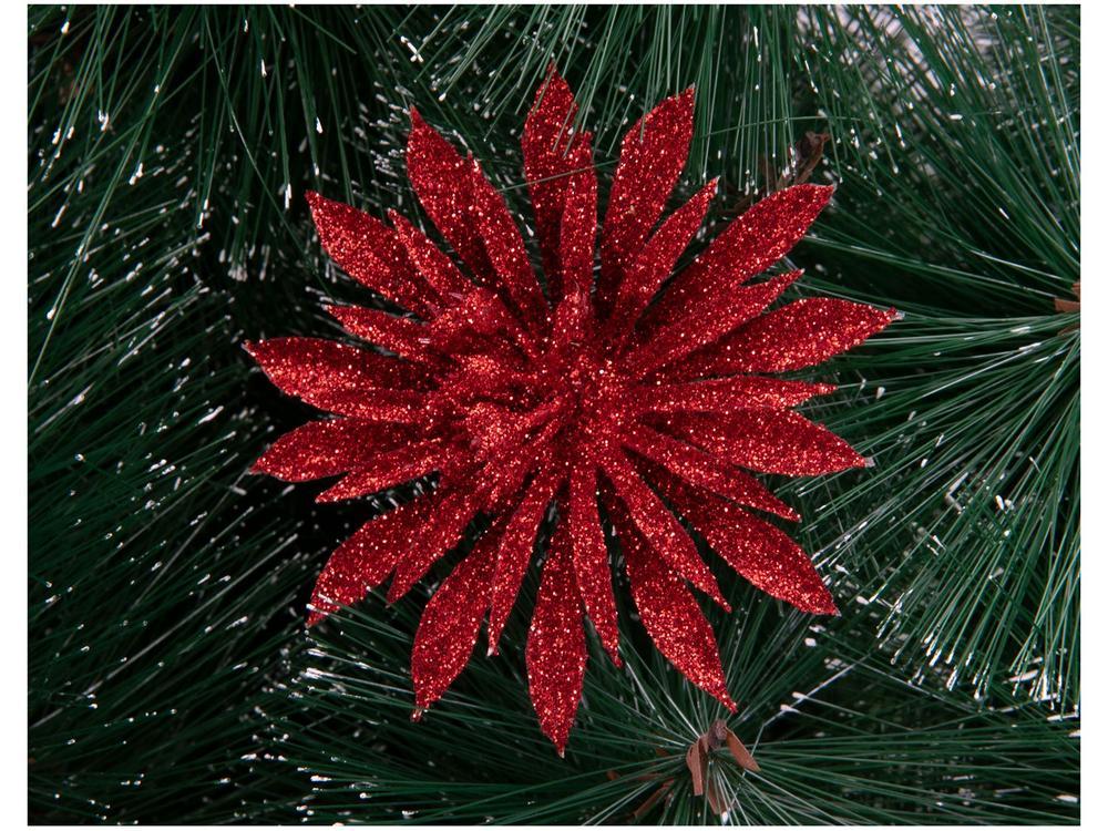 Kit 3 Enfeites para Árvore de Natal Flor - 2