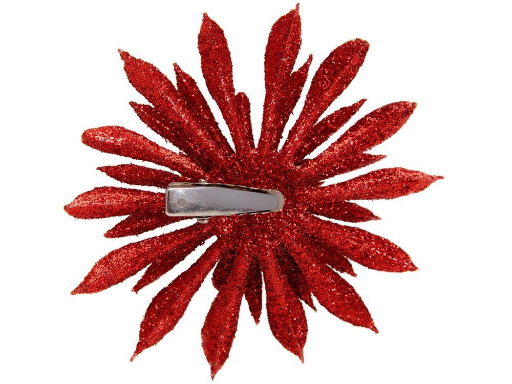 Kit 3 Enfeites para Árvore de Natal Flor - 4