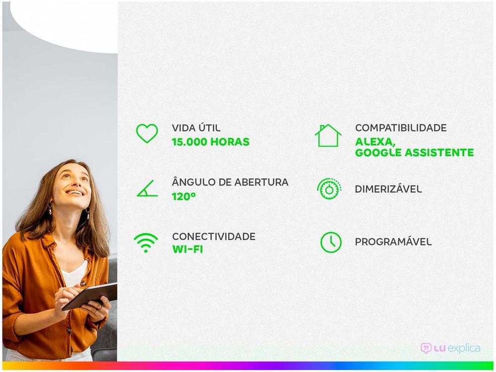 Lâmpada Inteligente Positivo Wi-Fi RGB GU10 4,5W - 3