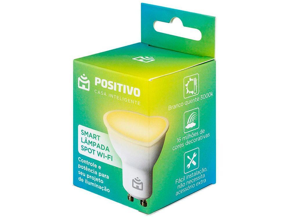 Lâmpada Inteligente Positivo Wi-Fi RGB GU10 4,5W - 7