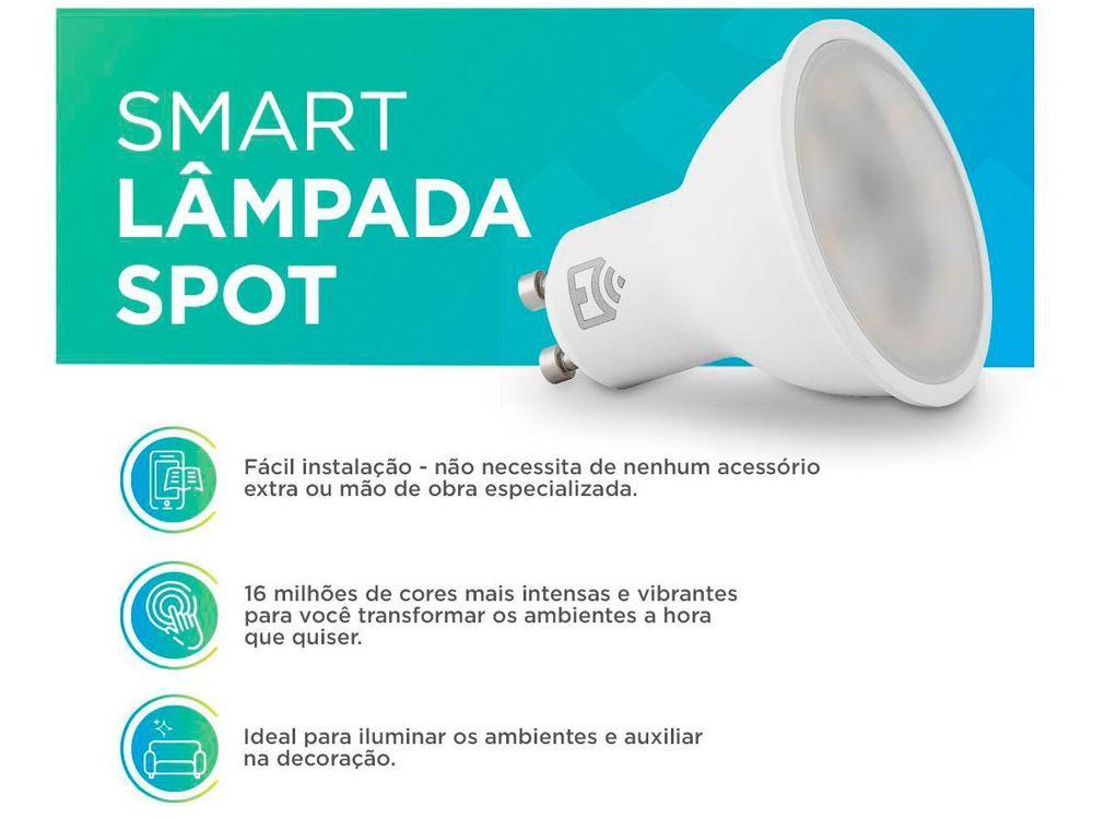 Lâmpada Inteligente Positivo Wi-Fi RGB GU10 4,5W - 9