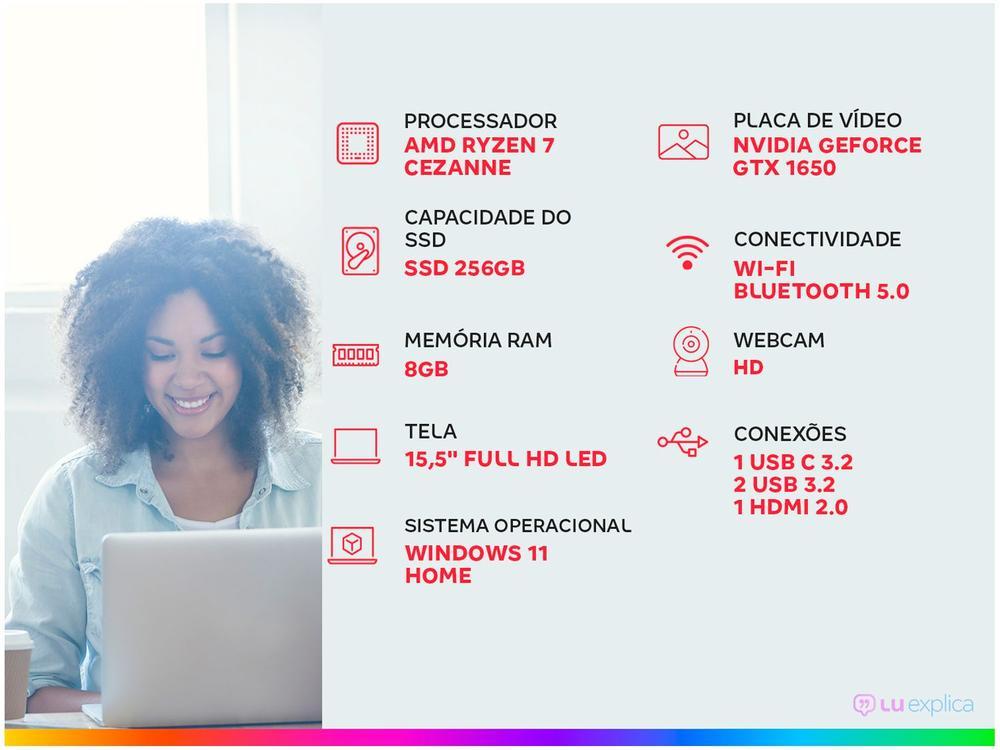 Notebook Gamer Lenovo IdeaPad Gaming 3i AMD Ryzen - 2