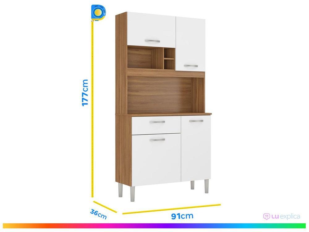 Armário de Cozinha Compacta Demobile Malta 4 Portas - 3