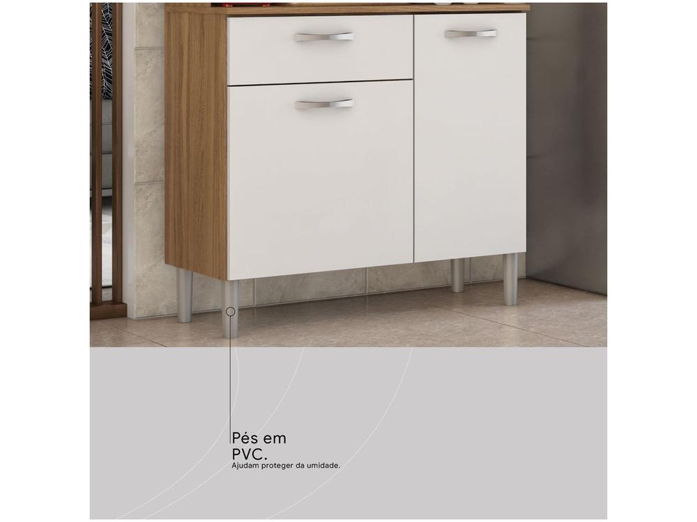 Armário de Cozinha Compacta Demobile Malta 4 Portas - 7