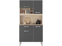 Armário de Cozinha Compacta Demobile Malta 4 Portas - 13