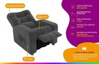 Poltrona do Papai Reclinável Moderna 3 Posições Matrix Azera - 2