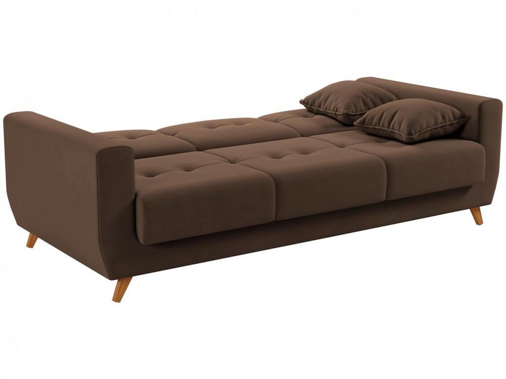 Sofá-cama Casal 3 Lugares com Baú Reclinável Veludo Matrix Pâmela - 4