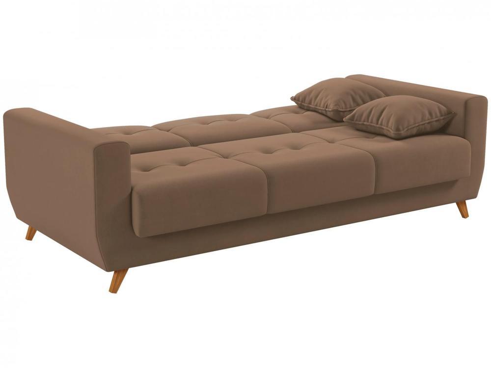 Sofá-cama Casal 3 Lugares com Baú Reclinável Veludo Matrix Pâmela - 4