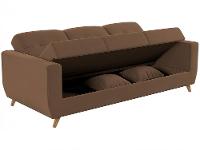 Sofá-cama Casal 3 Lugares com Baú Reclinável Veludo Matrix Pâmela - 6