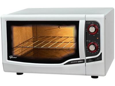 Forno Elétrico de Bancada Fischer com Dourador com Timer 44L Branco Gourmet Grill