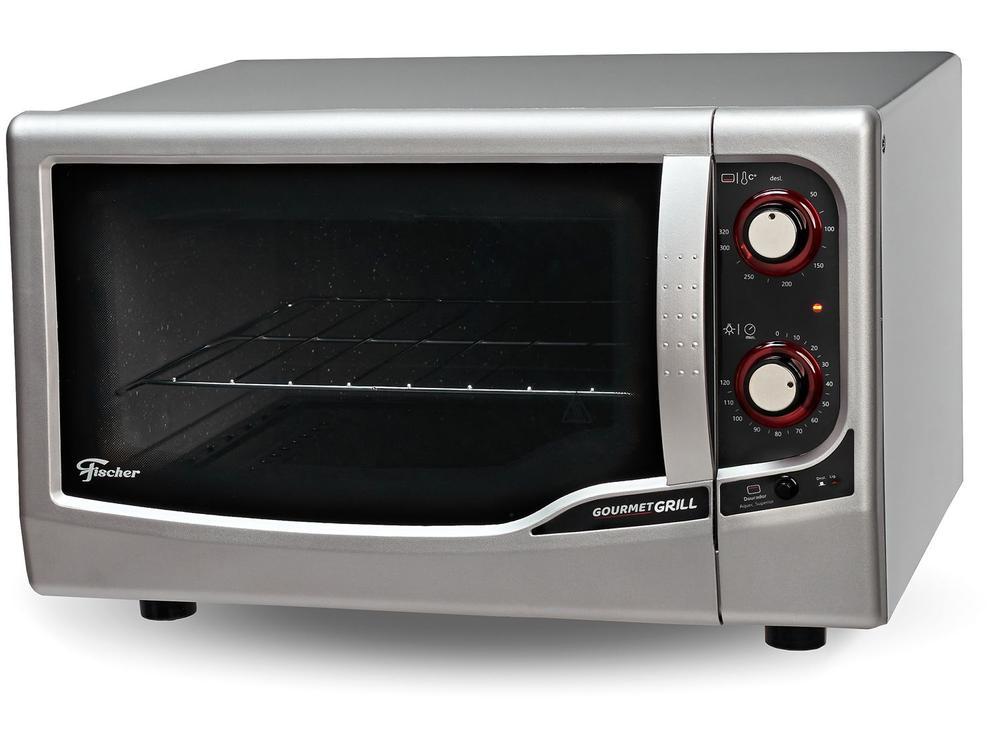 Forno Elétrico de Bancada Fischer com Dourador com Timer 44L Prata Gourmet Grill - 2