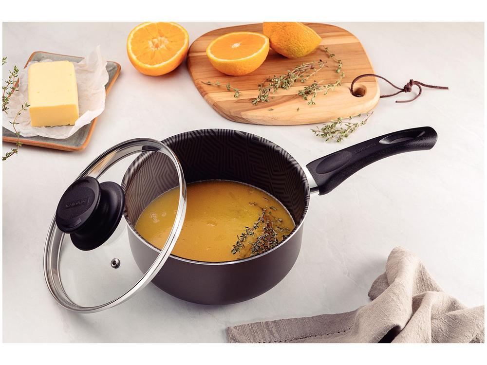 Panela Tramontina Paris Antiaderente de Alumínio Chumbo 16cm - 2