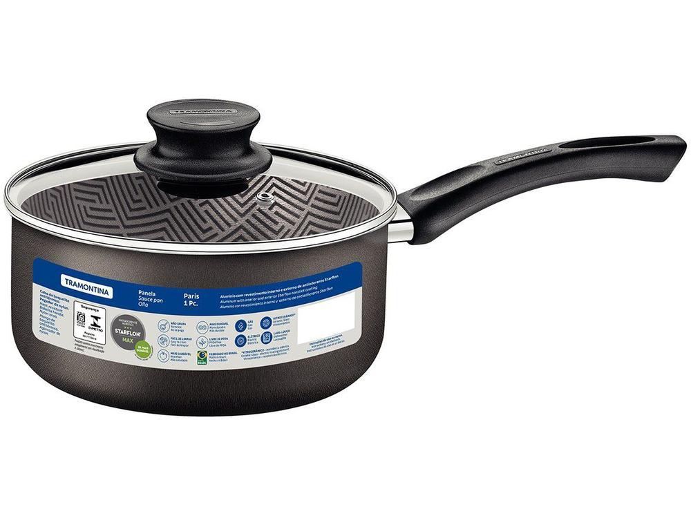 Panela Tramontina Paris Antiaderente de Alumínio Chumbo 16cm - 5
