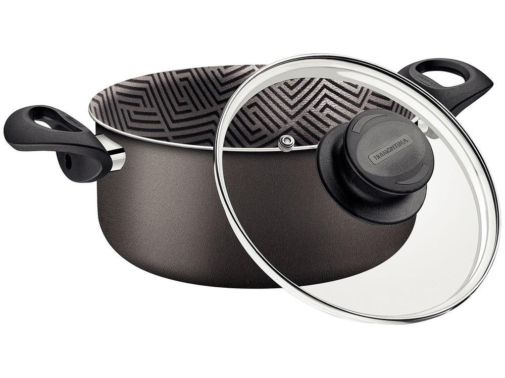 Caçarola Tramontina Antiaderente com Tampa Chumbo 6,3L 26cm Paris - 3
