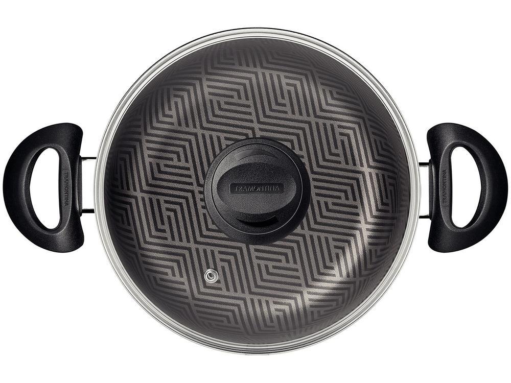 Caçarola Tramontina Antiaderente com Tampa Chumbo 6,3L 26cm Paris - 4