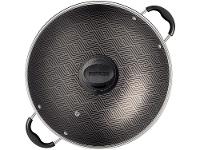 Panela Wok Antiaderente Tramontina de Alumínio Paris Chumbo 32cm - 4