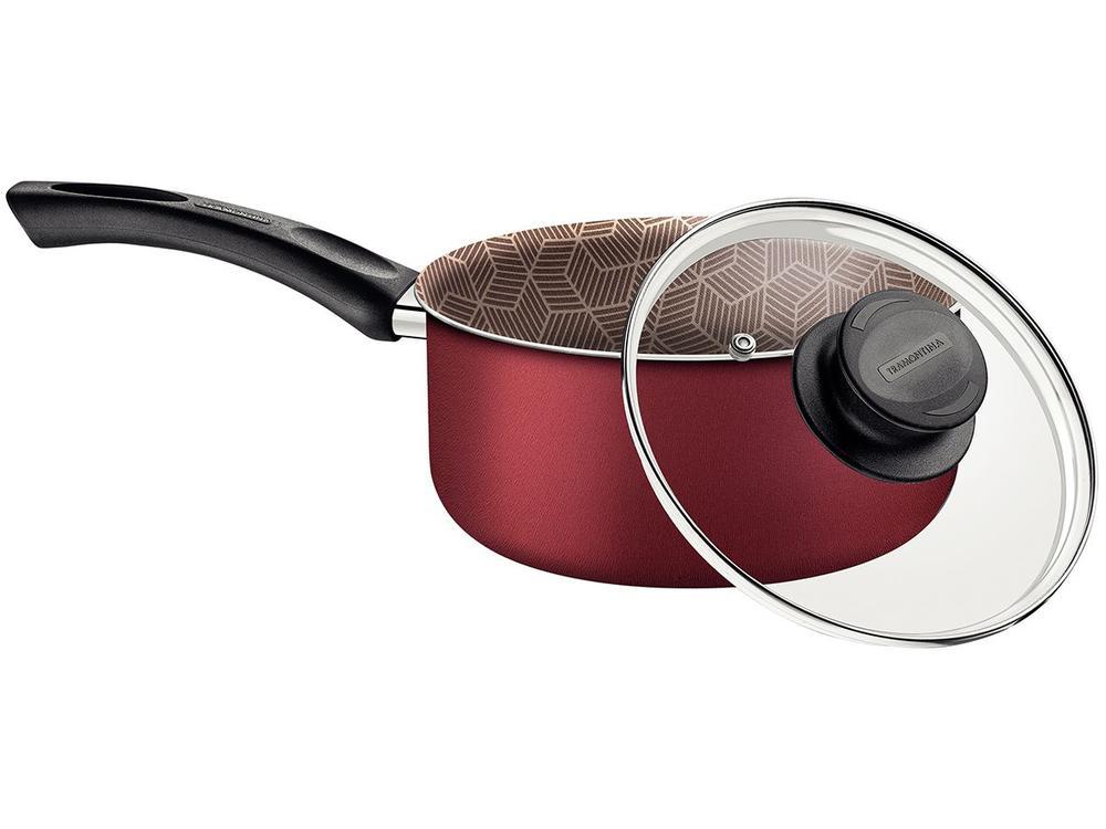 Panela Tramontina Paris Antiaderente de Alumínio Vermelho 16cm - 3