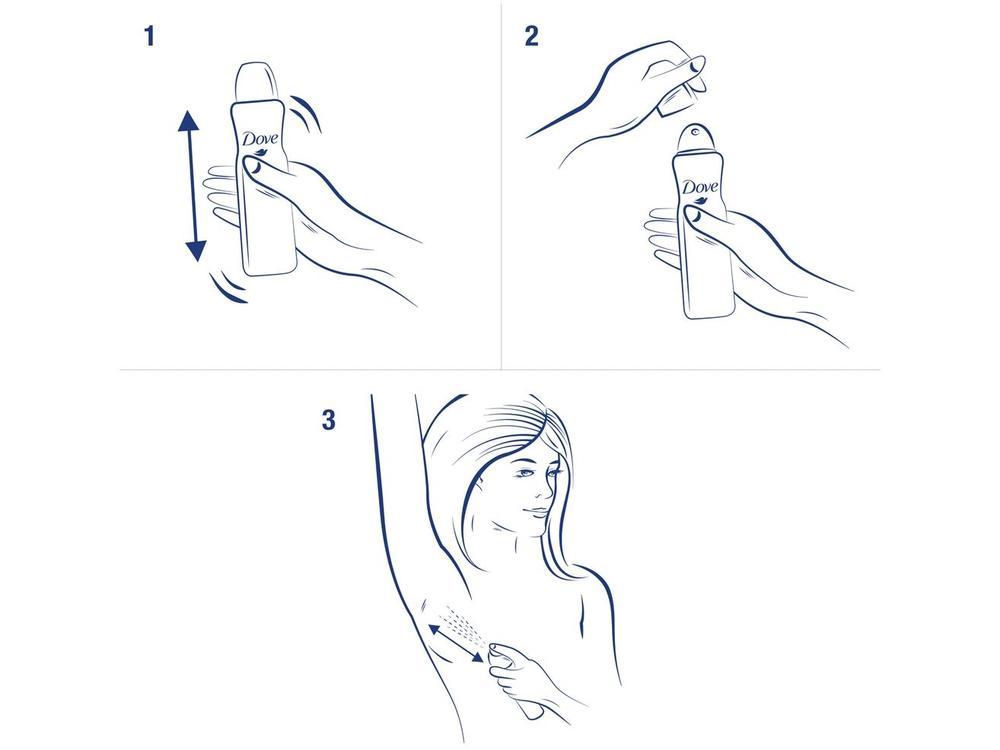 Desodorante Antitranspirante Aerosol Dove Invisible Care 250ml - 7