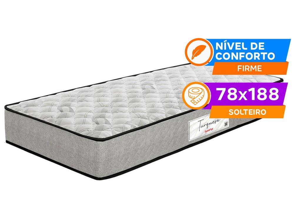 Colchão Solteiro de Espuma D33 14x78x188cm Turquesa - 2