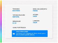 Colchão Solteiro de Espuma D33 14x78x188cm Turquesa - 3