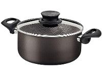 Caçarola Tramontina Antiaderente com Tampa Chumbo 3,8L 22cm Paris - 1