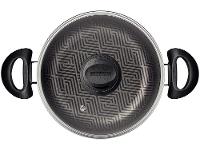 Caçarola Tramontina Antiaderente com Tampa Chumbo 3,8L 22cm Paris