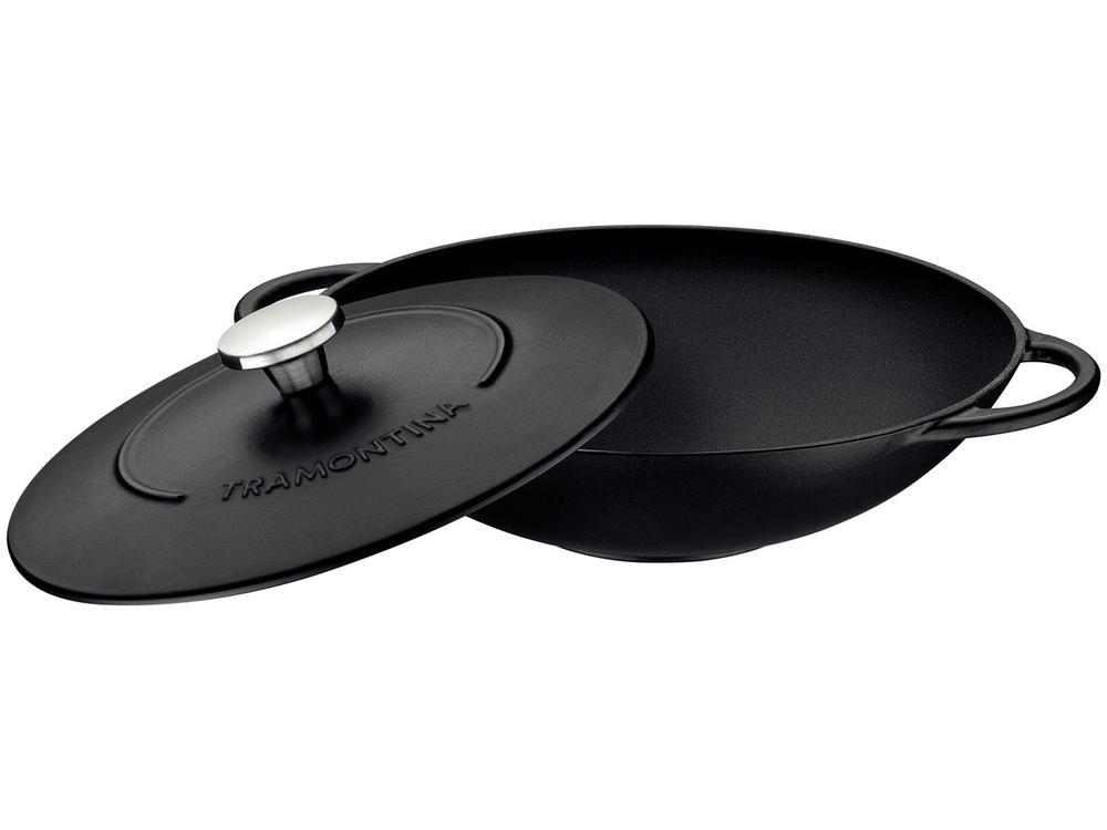 Panela Wok Antiaderente de Ferro Tramontina Trento 32cm P - 3