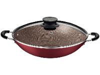 Panela Wok Antiaderente Tramontina Paris de Alumínio Vermelho 32cm - 1