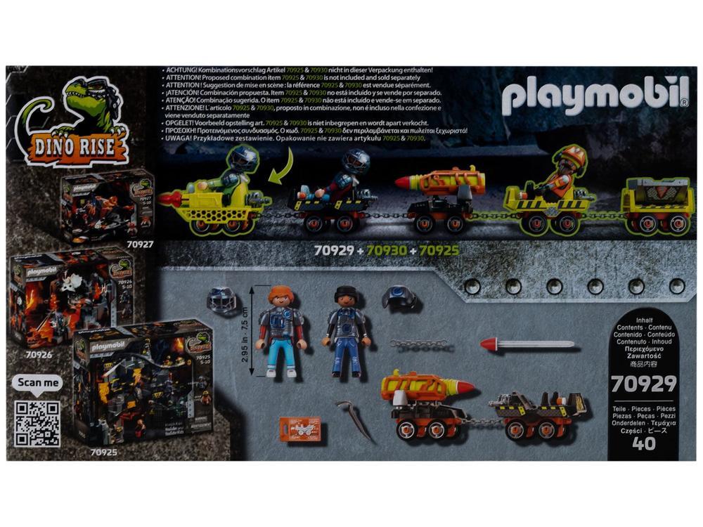 Playset Playmobil Dino Rise Mine Rocket Kart - 3