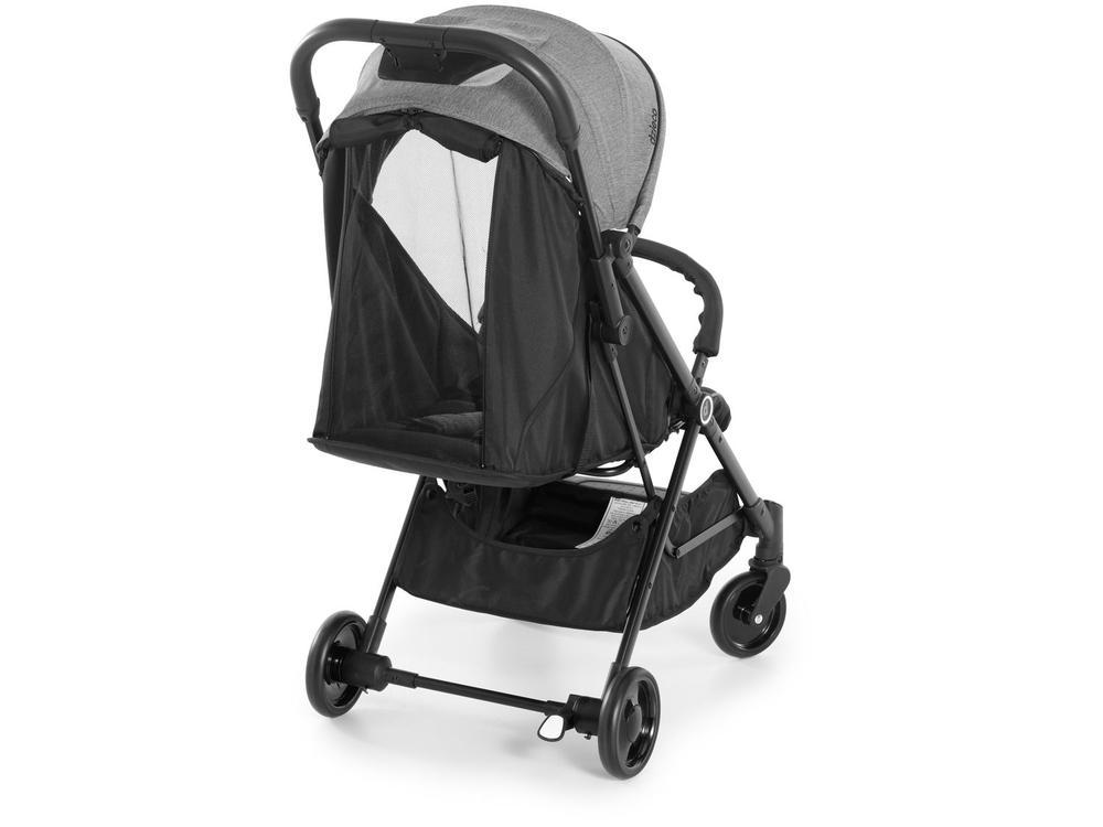 Carrinho de Bebê Com Fechamento Automático Jamby até 15kg Preto e Cinza Dzieco - 2