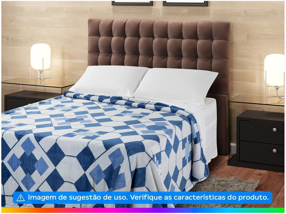 Cobertor Casal Jolitex Poliéster Azulejo - 4